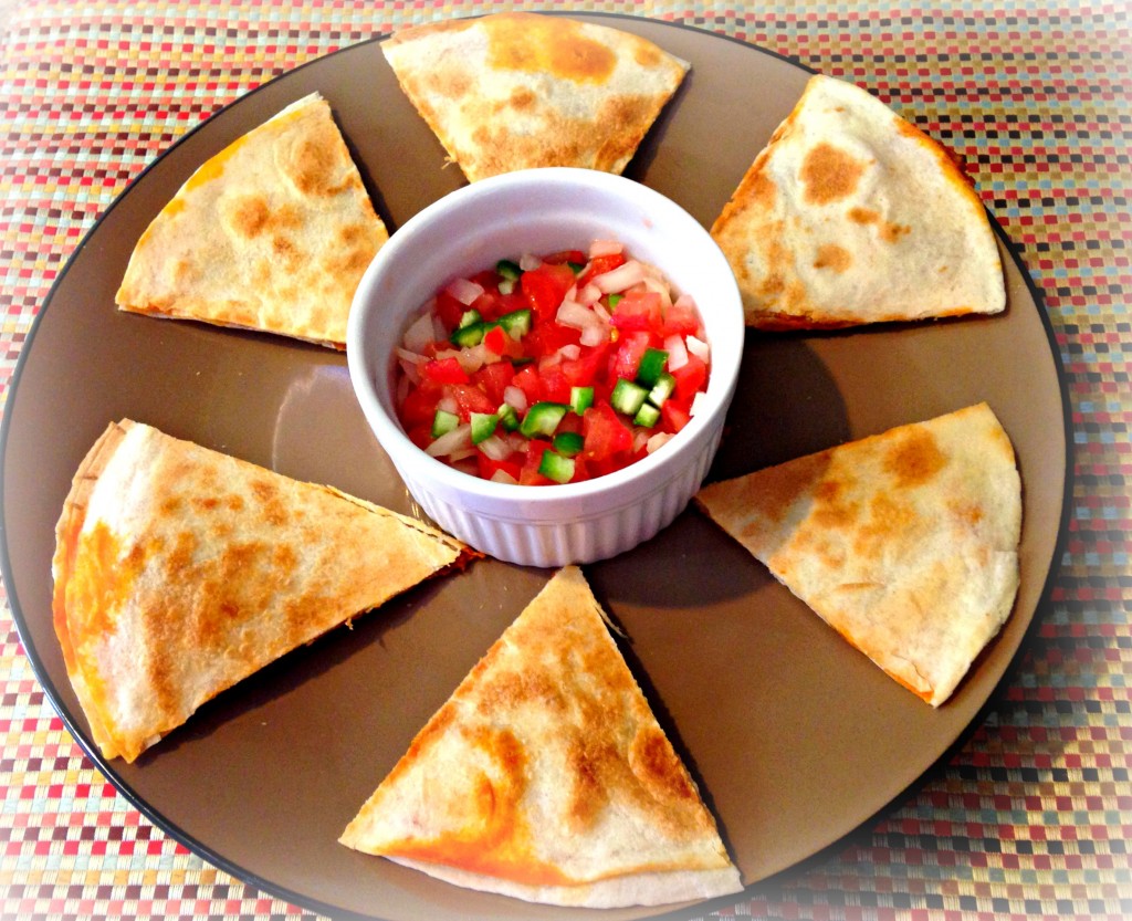 Quesadillas tricolor