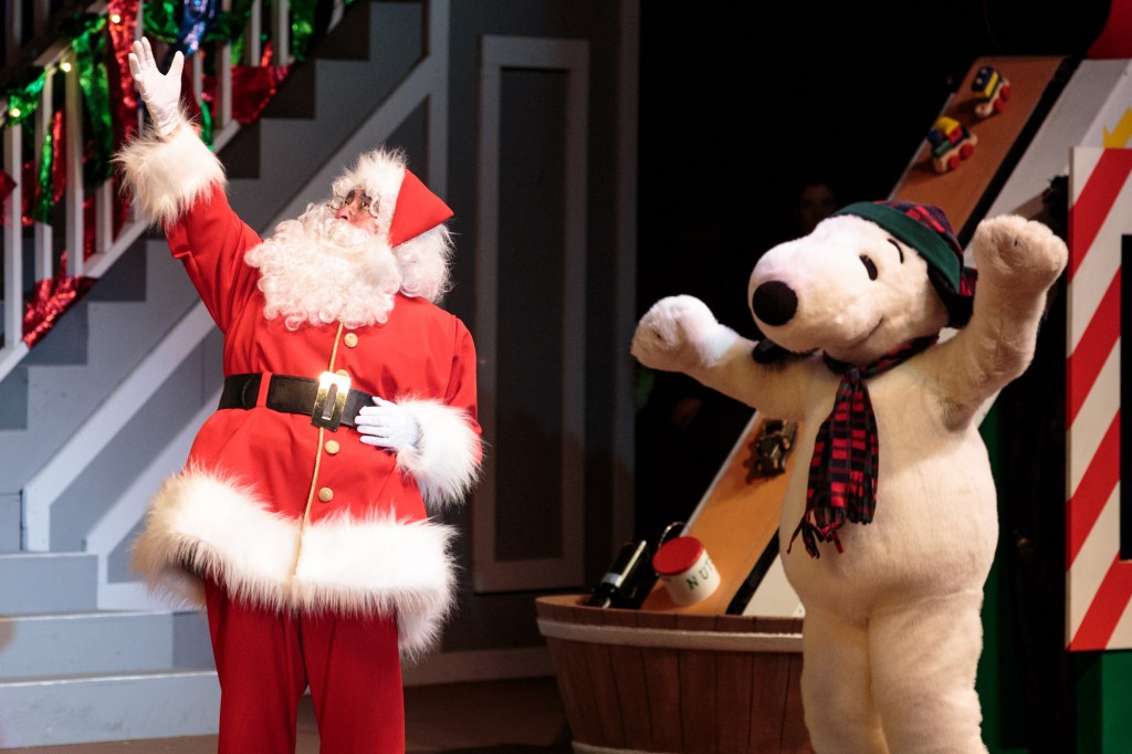 Santa and Snoopy