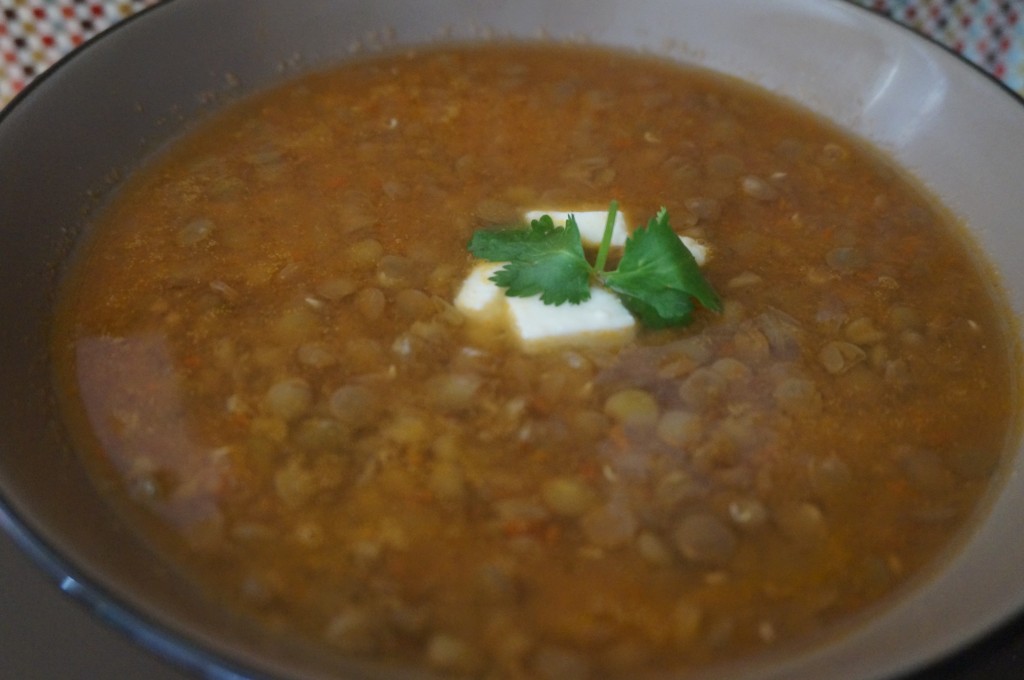 Sopa de lentejas para la Cuaresma