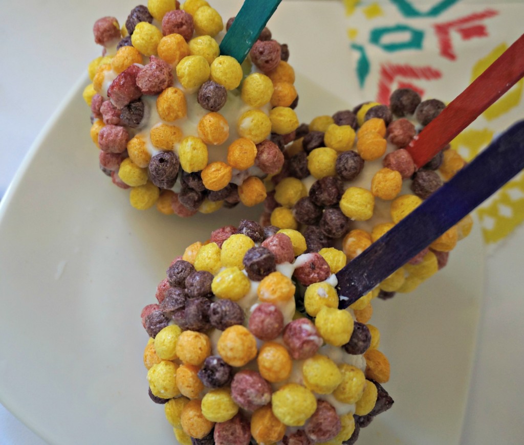 Paletas con cereal Trix