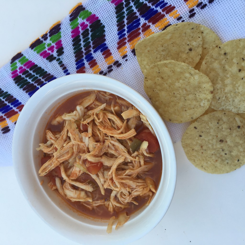 Tinga de pollo para el verano