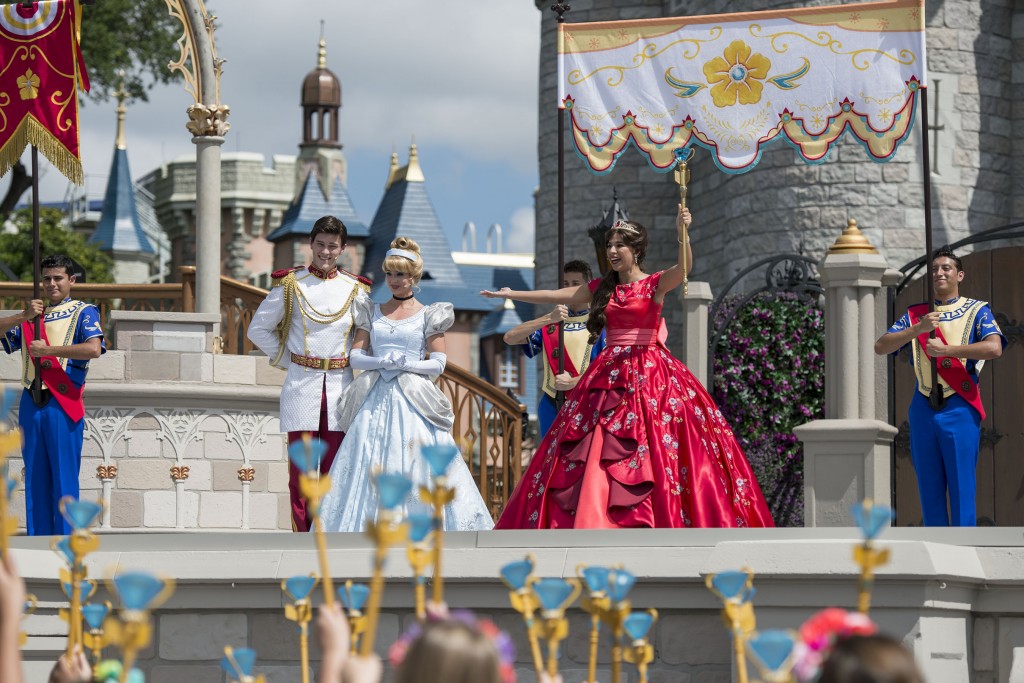 Princess Elena of Avalor, the first Latin-inspired Disney princess, receives a royal welcome on Aug. 11, 2016 during her arrival at Magic Kingdom Park in Lake Buena Vista, Fla. Princess ElenaÕs arrival at Walt Disney World follows the debut of the new Disney Channel animated series, ÒElena of Avalor.Ó The adventurous princess appears daily in ÒThe Royal Welcome of Princess ElenaÓ stage show at Magic Kingdom. (David Roark, photographer)