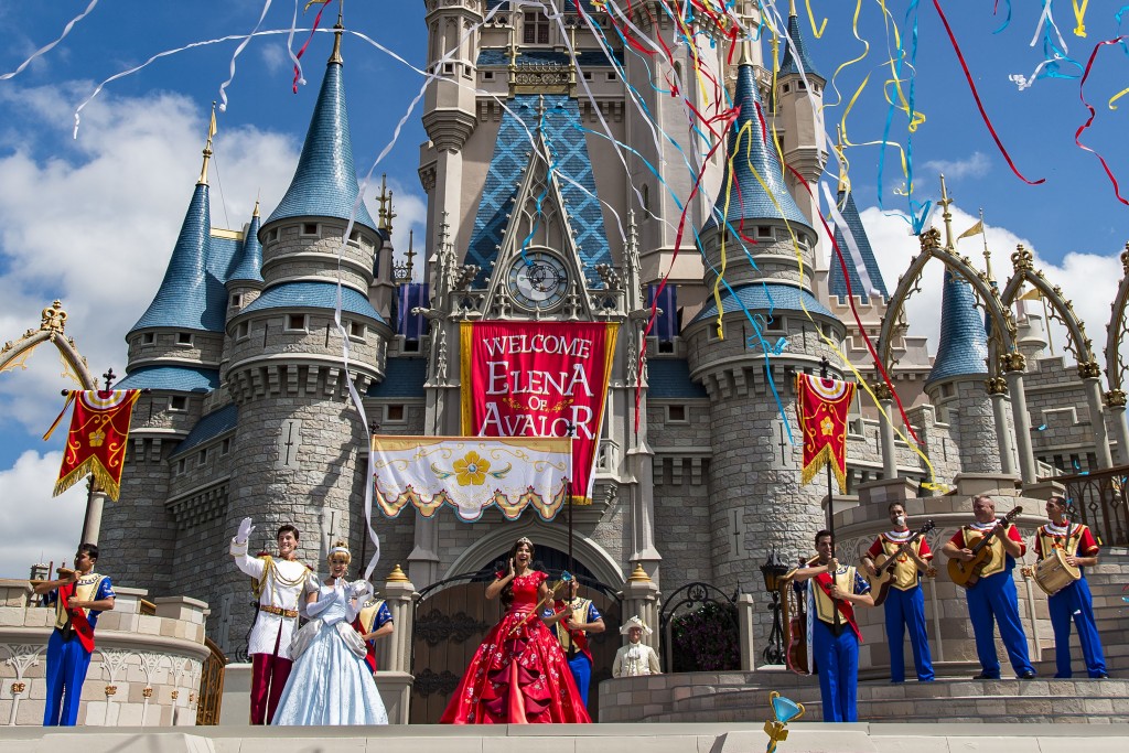 Princess Elena of Avalor, the first Latin-inspired Disney princess, receives a royal welcome on Aug. 11, 2016 during her arrival at Magic Kingdom Park in Lake Buena Vista, Fla. Princess ElenaÕs arrival at Walt Disney World follows the debut of the new Disney Channel animated series, ÒElena of Avalor.Ó The adventurous princess appears daily in ÒThe Royal Welcome of Princess ElenaÓ stage show at Magic Kingdom. (Matt Stroshane, photographer)