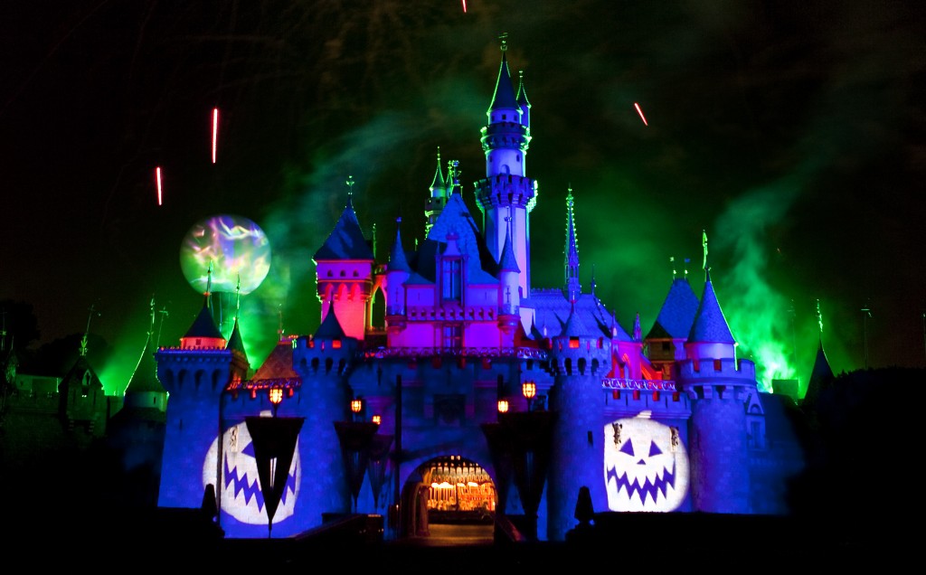 MICKEY'S HALLOWEEN PARTY (ANAHEIM, Calif.)   Jack Skellington presides over  the Halloween Screams fireworks spectacular, which lights up the sky surrounding Sleeping Beauty Castle at Disneyland park as part of the entertainment exclusive to the annual Mickey's Halloween Party. Returning for 17 nights in 2016, beginning Friday, Sept. 23, Mickeys Halloween Party is a time for guests to dress up for a ghoulish good time and enjoy seasonal scares such as Space Mountain Ghost Galaxy and Haunted Mansion Holiday. (Paul Hiffmeyer/Disneyland)