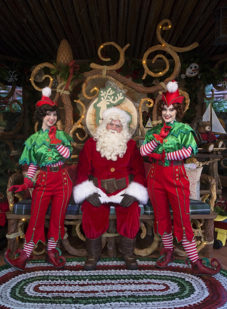 SANTA'S HOLIDAY VISIT -- Jolly old St. Nick arrives at Redwood Creek Challenge Trail at Disney California Adventure park for Santa's Holiday Visit. His joyful elves have transformed the trail into a magical playground of holiday fun and games, including opportunities for guests to join the ranks of Santa's elves. (Scott Brinegar/Disneyland Resort)