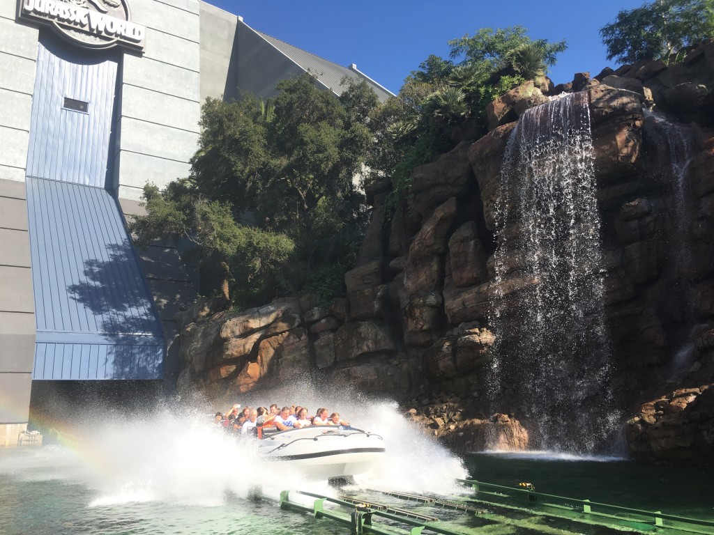 Juarassic World The ride en Universal Studios Hollywood