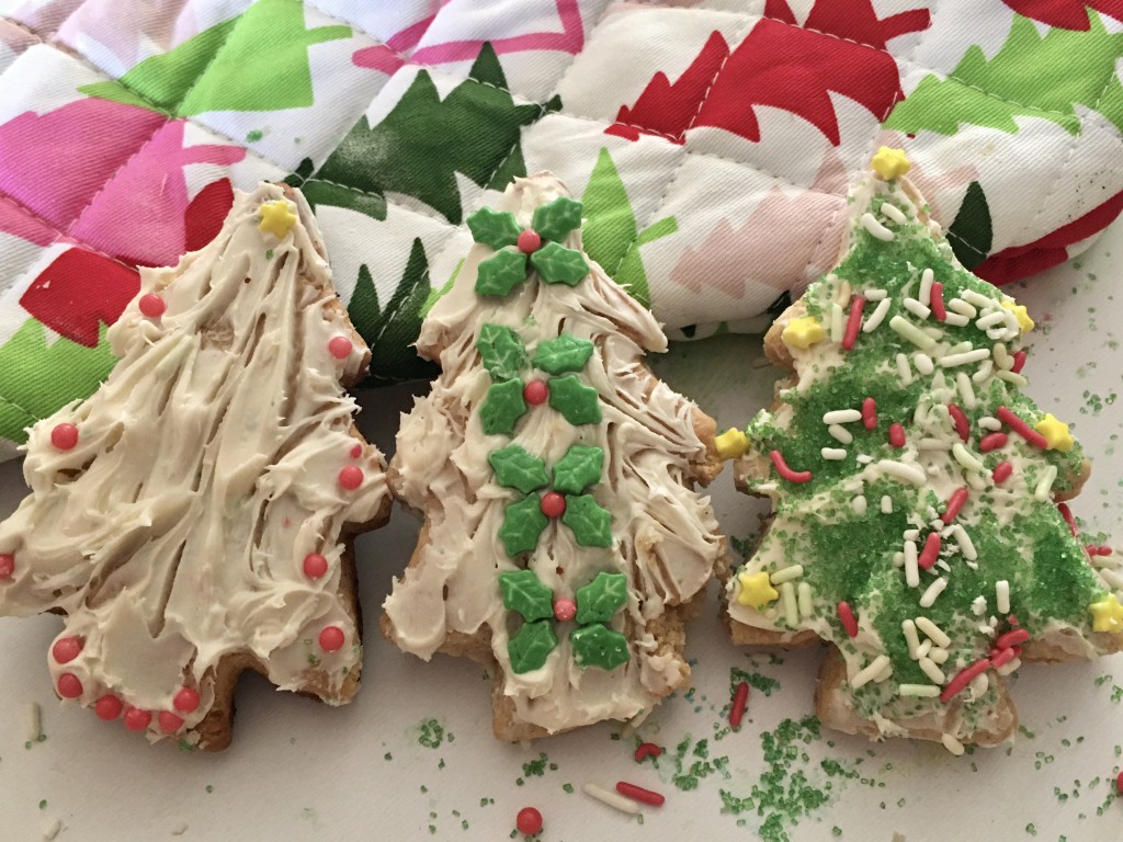 Decorando galletas navideñas