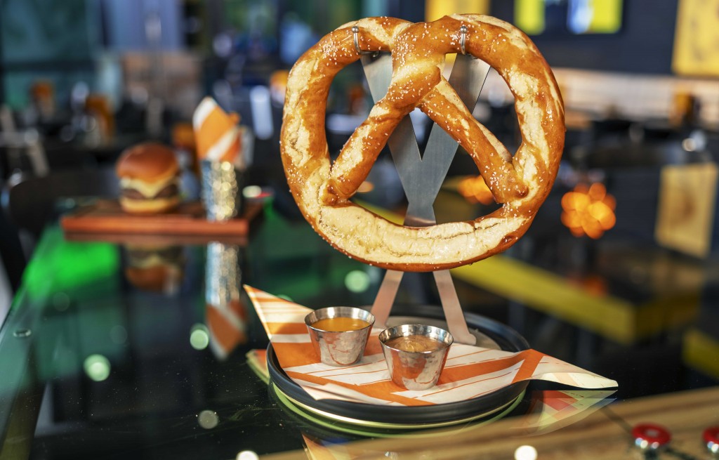 Artisan Pretzel at NBC Sports Grill & Brew at Universal CityWalk in Hollywood