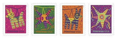 USPS Pinatas Stamps