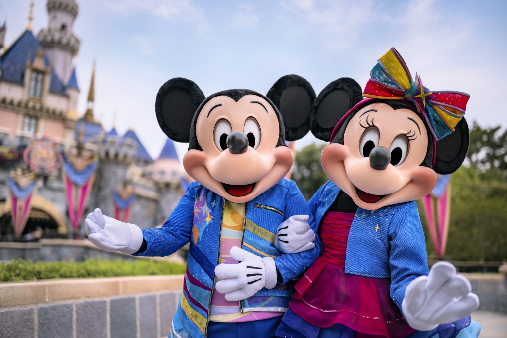 Disneyland Resort 70th Celebration - Mickey Mouse and Minnie Mouse